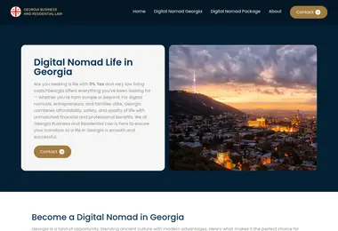 Screenshot of digitalnomad.ge