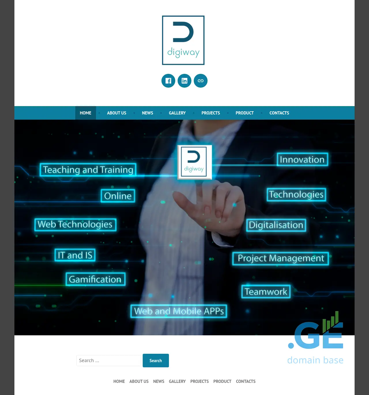 Screenshot of the site digiway.ge
