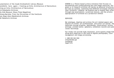 Screenshot of dineba.ge