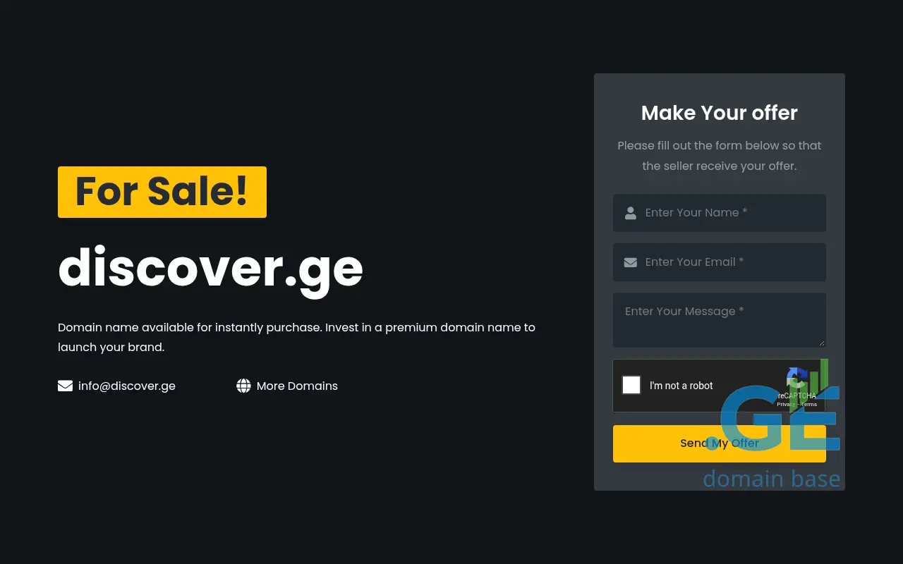 Screenshot of the site discover.ge