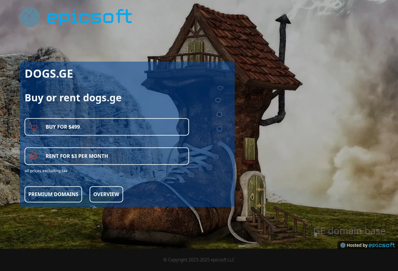 Screenshot of the site dogs.ge