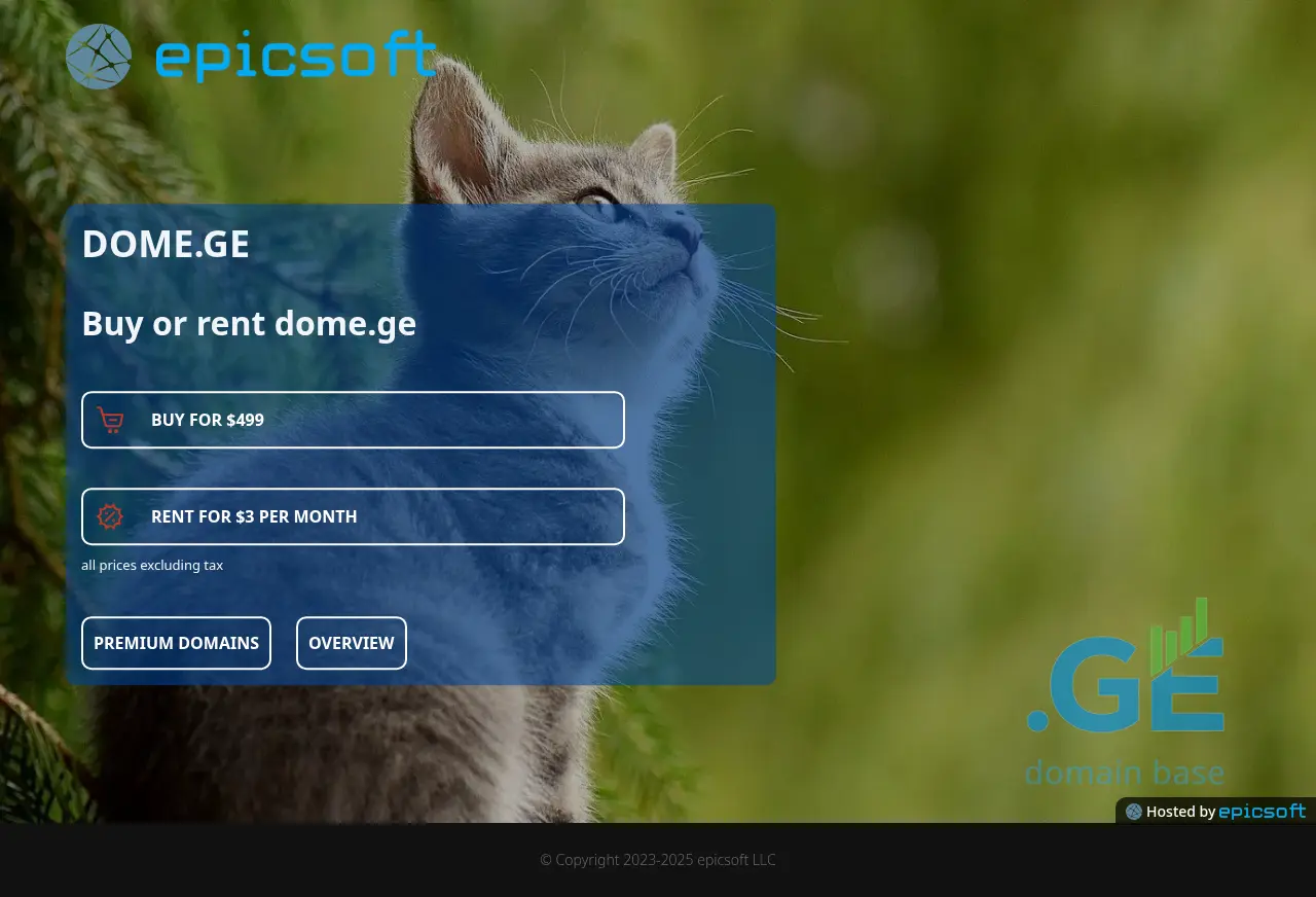 Screenshot of the site dome.ge