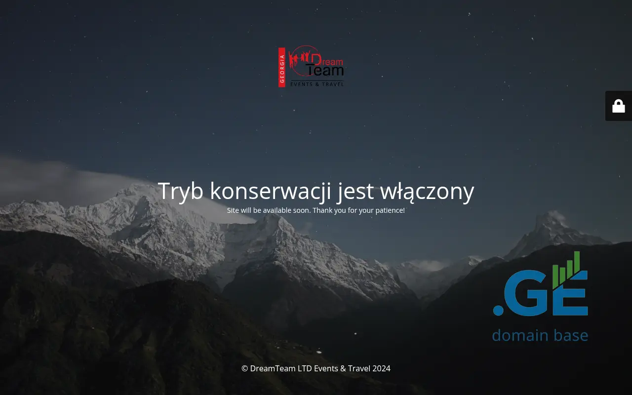 Screenshot of the site dreamteam.ge