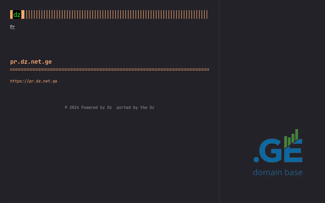 Screenshot of the site dz.net.ge