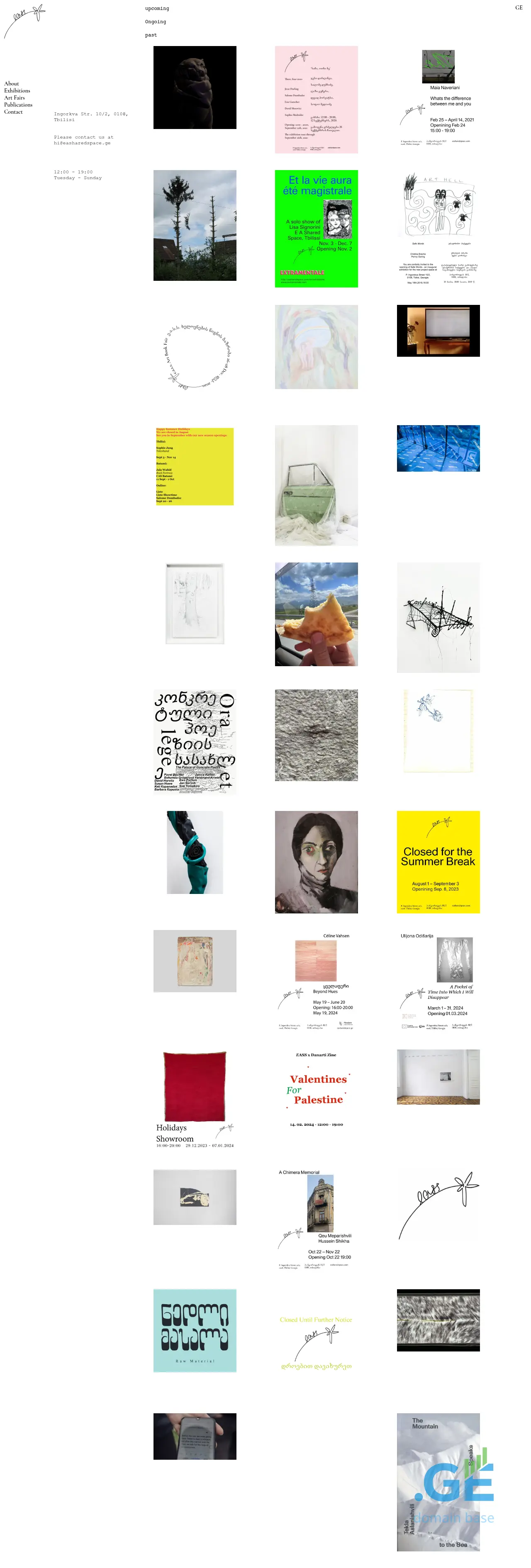 Screenshot of the site easharedspace.ge