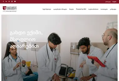 Screenshot of eastwest.edu.ge