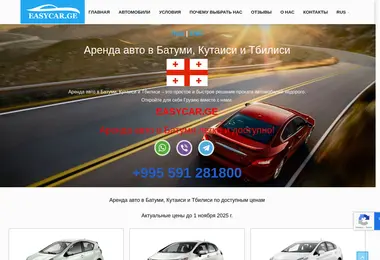 Screenshot of easycar.ge