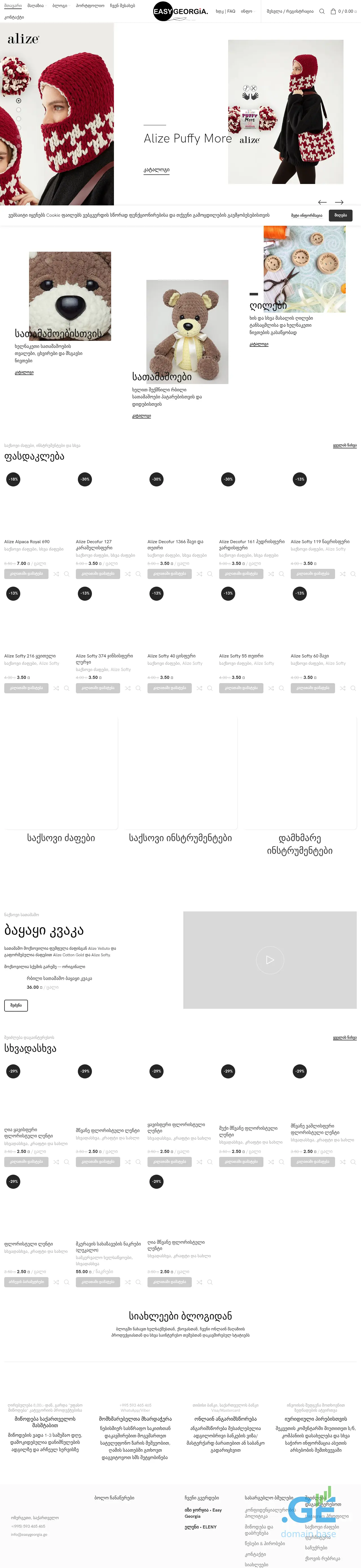 Screenshot of the site easygeorgia.ge