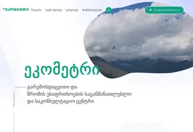 Screenshot of ecometer.org.ge