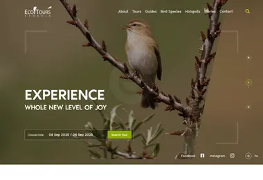 Screenshot of ecotours.ge