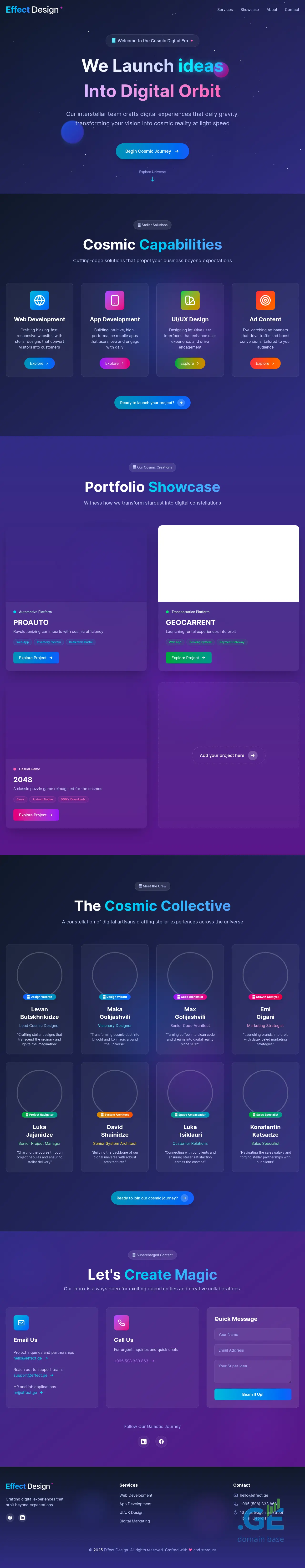 Screenshot of the site effect.ge