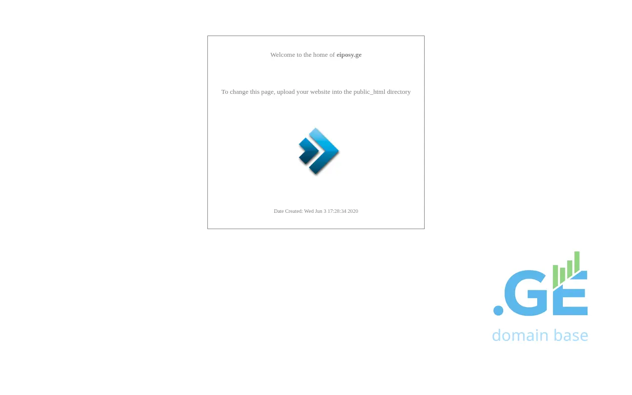 Screenshot of the site eiposy.ge