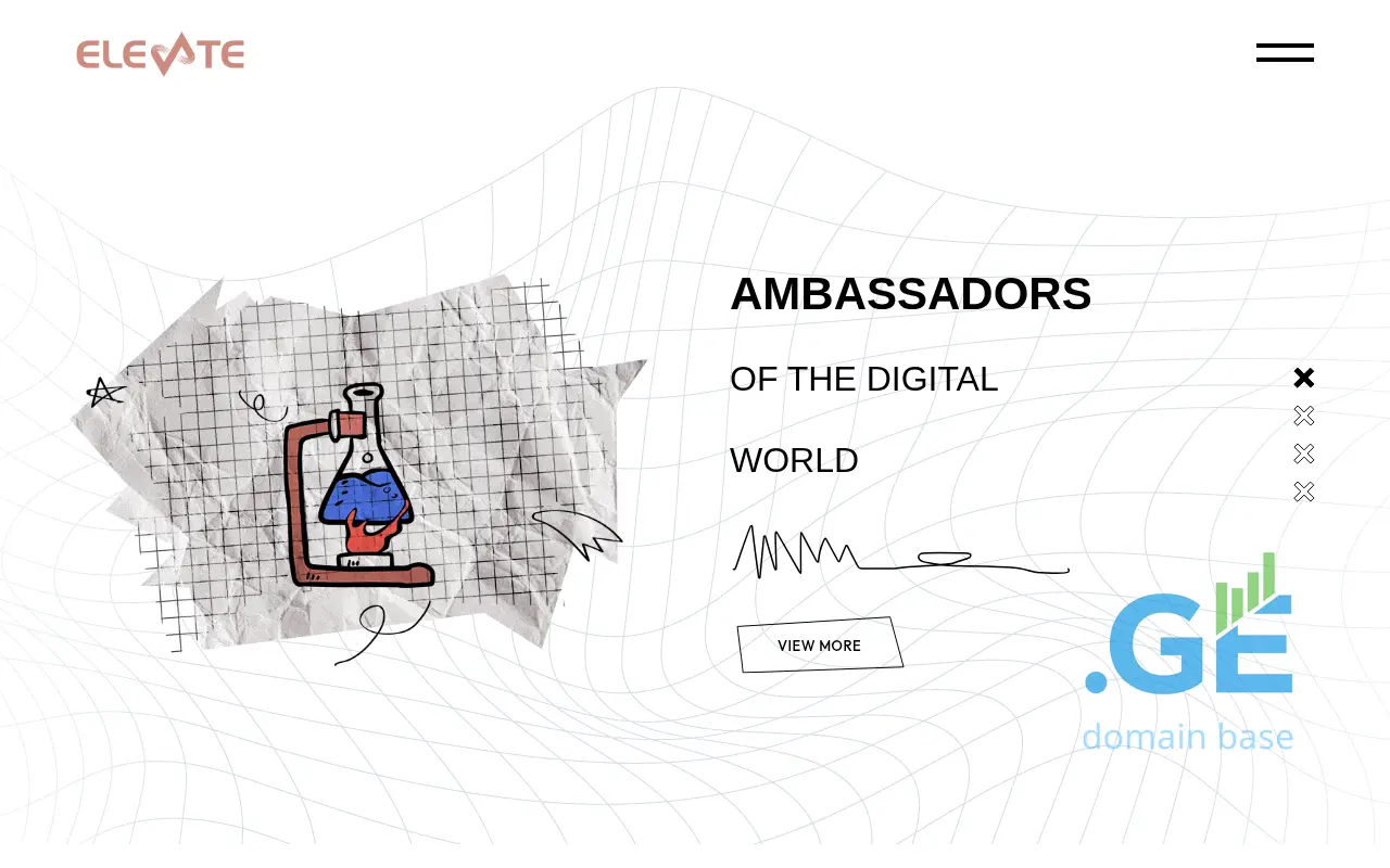 Screenshot of the site elevate.ge