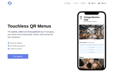 Screenshot of elmenu.ge