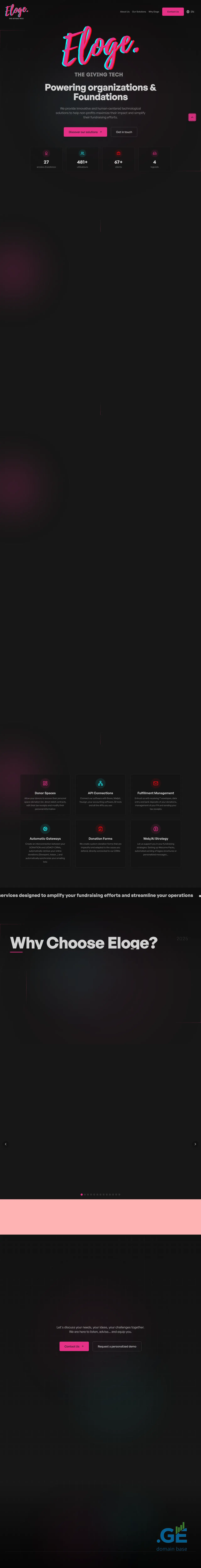 Screenshot of the site elo.ge