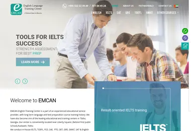 Screenshot of emcaned.ge