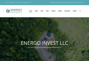 Screenshot of energoinvest.ge