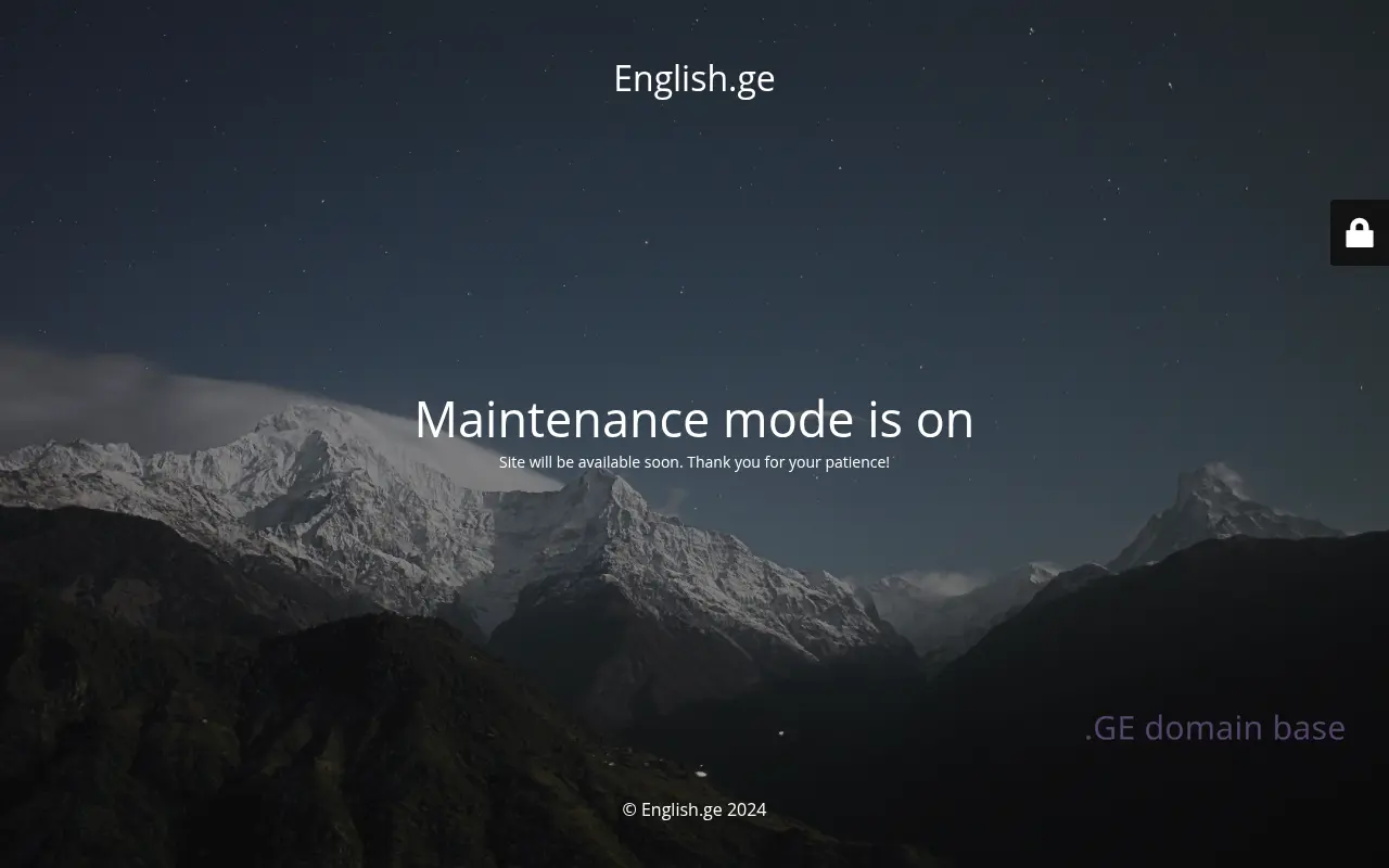 Screenshot of the site english.ge