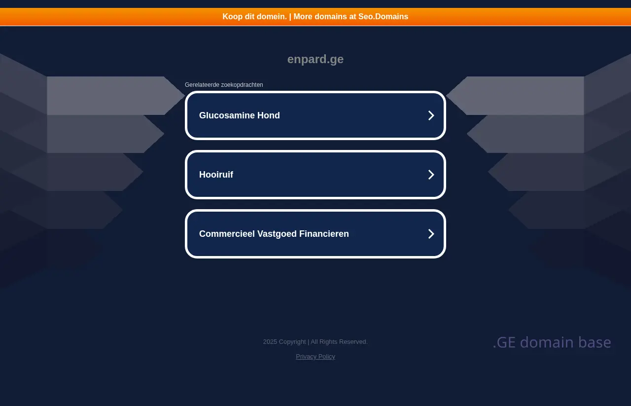 Screenshot of the site enpard.ge