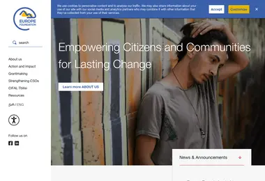 Screenshot of epfound.ge