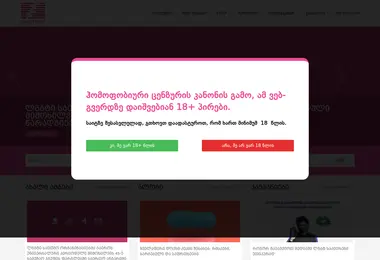 Screenshot of equality.ge