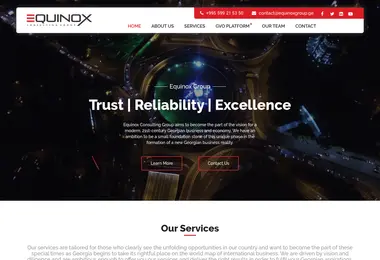Screenshot of equinoxgroup.ge