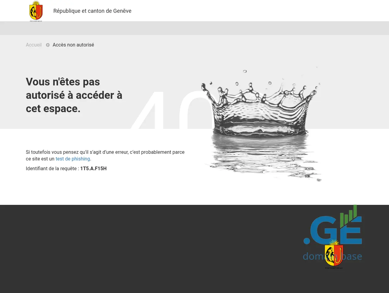 Screenshot of the site etat.ge
