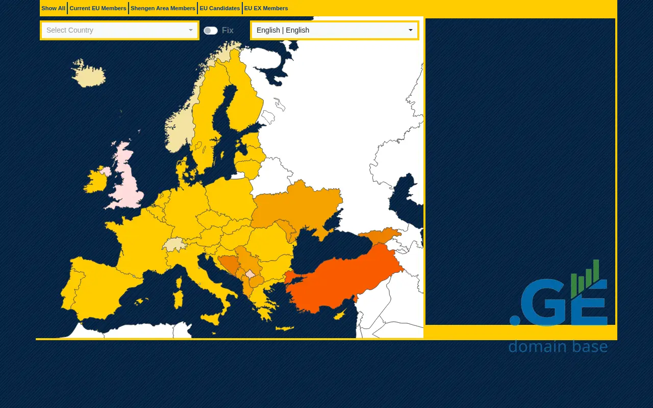 Screenshot of the site eu.ge