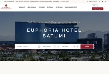 Screenshot of euphoriahotel.ge