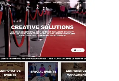 Скриншот events.ge
