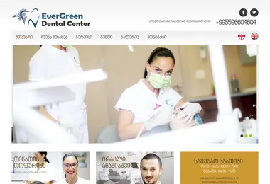 Screenshot of evergreendent.ge