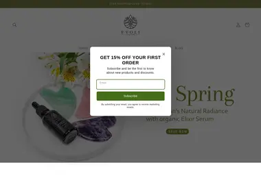 Screenshot of evoliorganics.ge