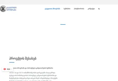 Screenshot of exchangeprogram.ge