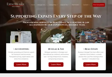 Screenshot of expathub.ge