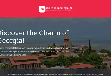 Screenshot of experiencegeorgia.ge