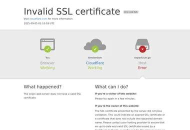 Screenshot of expertclub.ge