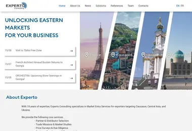 experto-consulting.ge-ის ეკრანის სურათი