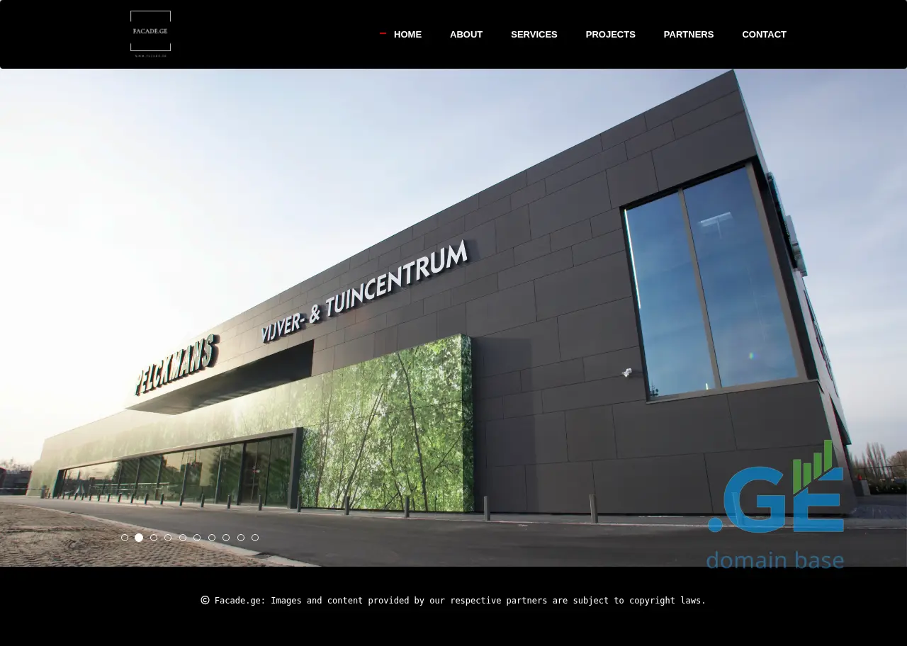 Screenshot of the site facade.ge