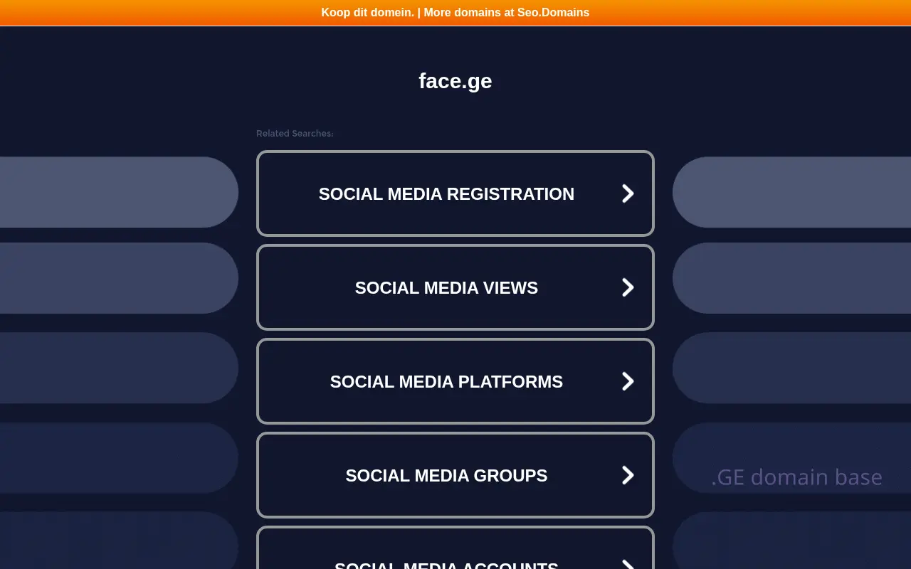 Screenshot of the site face.ge