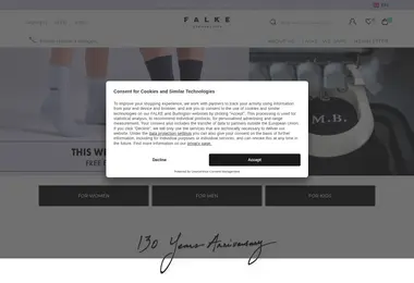 Screenshot of falke.ge