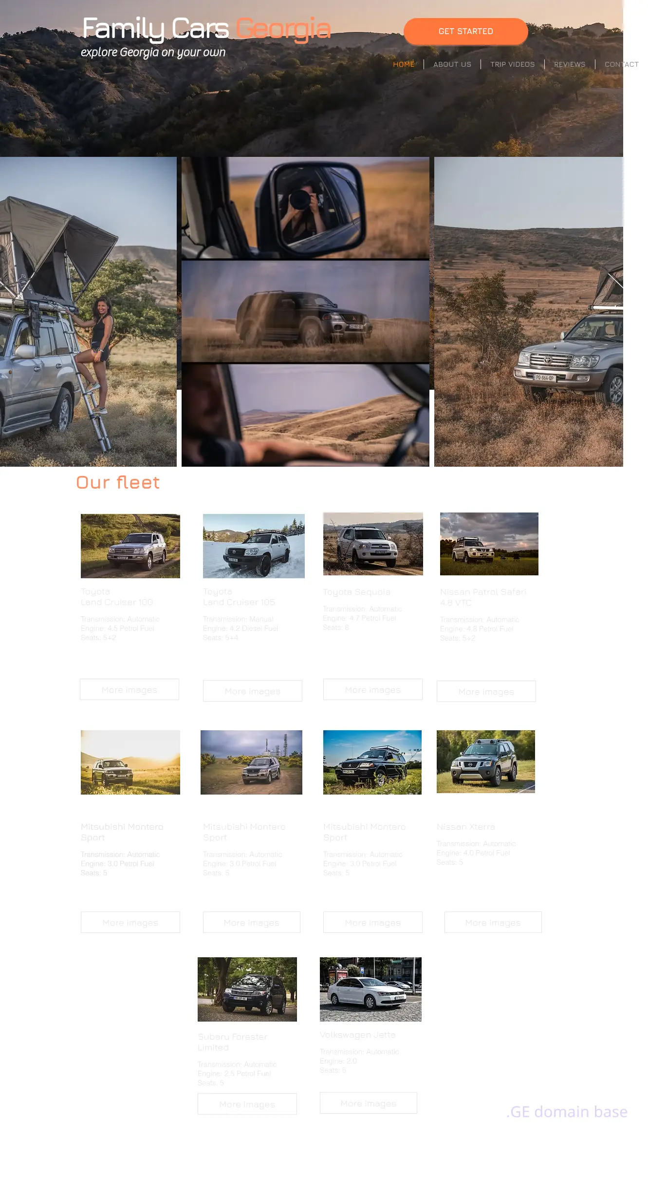 Screenshot of the site familycars.ge