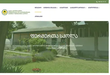 Screenshot of farmersschool.ge