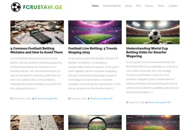 Screenshot of fcrustavi.ge