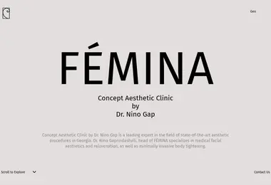 Screenshot of femina.ge