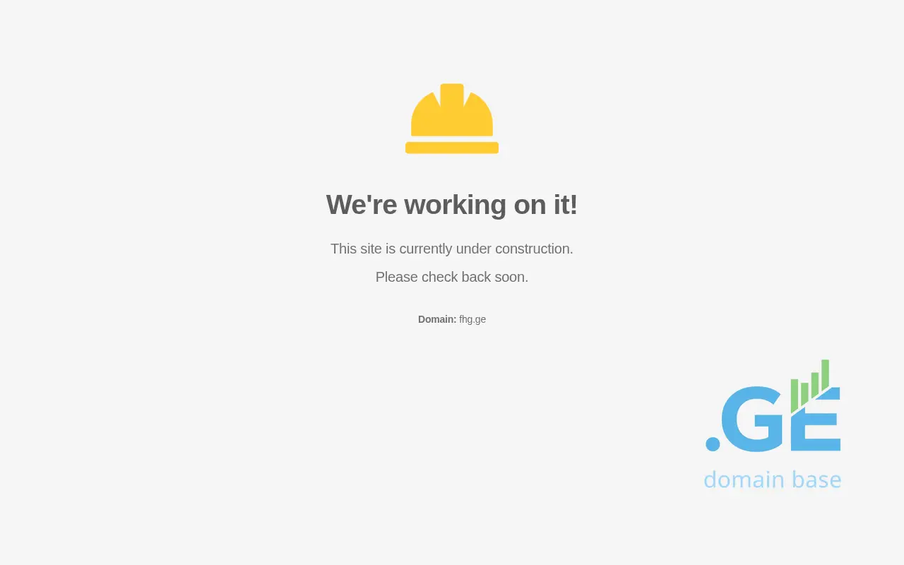Screenshot of the site fhg.ge