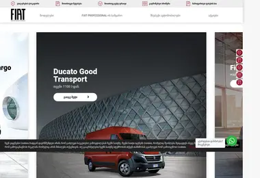 Screenshot of fiatprofessional.ge