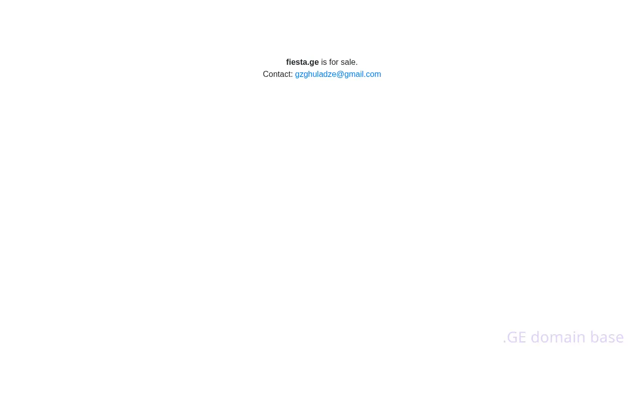 Screenshot of the site fiesta.ge