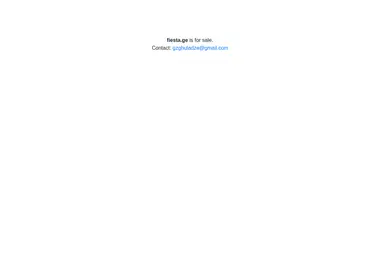 Screenshot of fiesta.ge