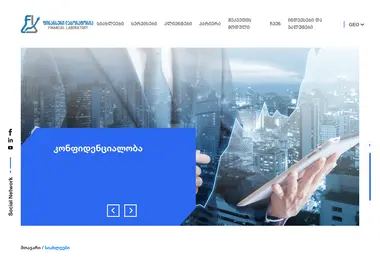 financiallaboratory.ge-ის ეკრანის სურათი