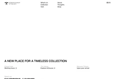 Screenshot of finearts.ge